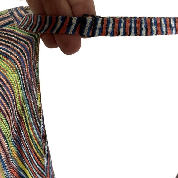 BCBGMaxazria “Ellin” Stripe Open Back Sweater, Small, Silk & Cotton - Picture 8 of 15